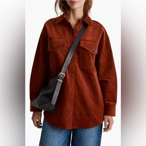 Corduroy Twill Oversized Shirt Jacket